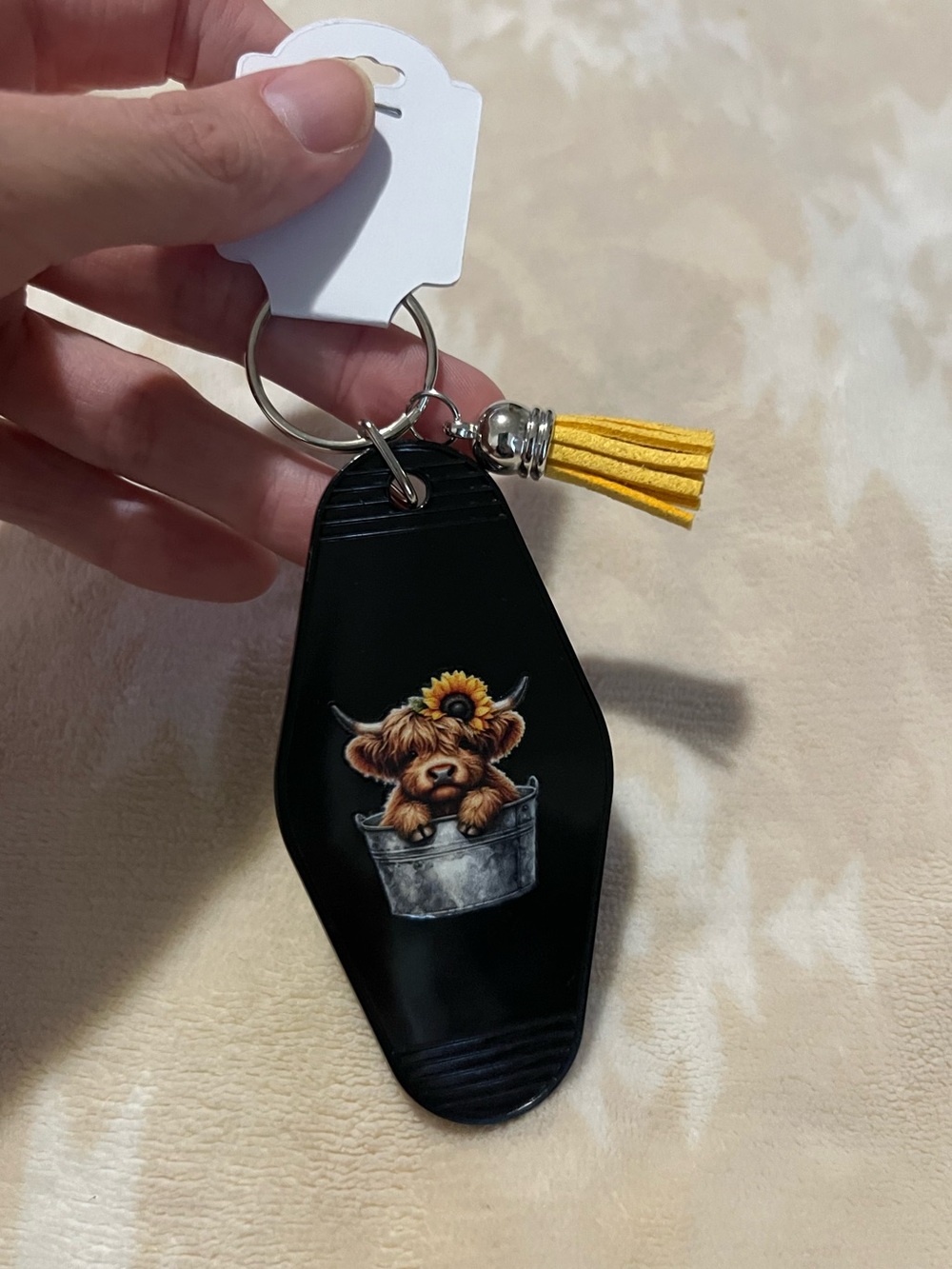 Highland Cow Keychain 🌻